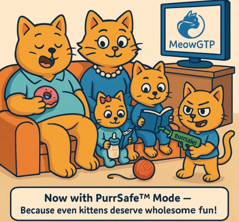 MeowGTP PurrSafe Mode - AI Cat Companion
